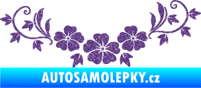 Samolepka Květina dekor 045 pravá ibišky Ultra Metalic fialová