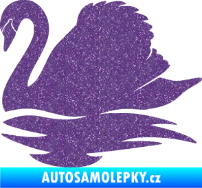 Samolepka Labuť 003 levá Ultra Metalic fialová