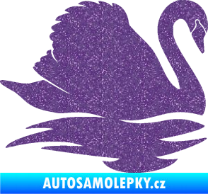Samolepka Labuť 003 pravá Ultra Metalic fialová