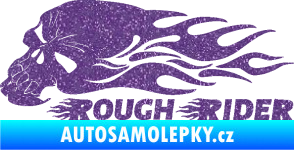 Samolepka Lebka 051 levá rough rider Ultra Metalic fialová