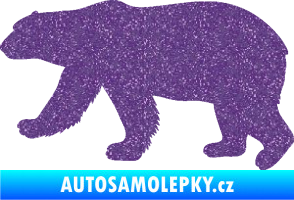 Samolepka Lední medvěd 002 levá Ultra Metalic fialová