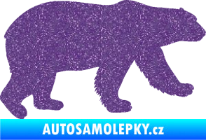 Samolepka Lední medvěd 002 pravá Ultra Metalic fialová