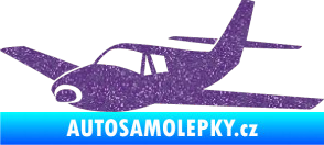 Samolepka Letadlo 001 levá Ultra Metalic fialová