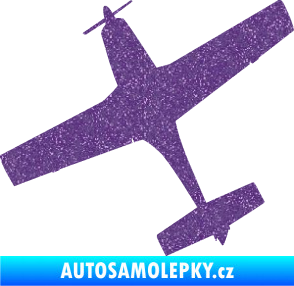 Samolepka Letadlo 003 levá Ultra Metalic fialová