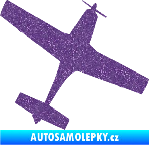 Samolepka Letadlo 003 pravá Ultra Metalic fialová