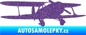 Samolepka Letadlo 006 pravá Ultra Metalic fialová