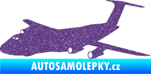 Samolepka Letadlo 008 levá Ultra Metalic fialová