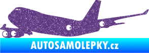 Samolepka Letadlo 012 levá Ultra Metalic fialová