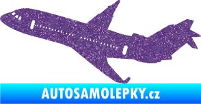 Samolepka Letadlo 013 levá Ultra Metalic fialová