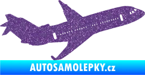 Samolepka Letadlo 013 pravá Ultra Metalic fialová