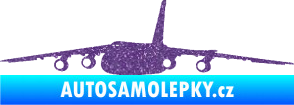 Samolepka Letadlo 015 levá Ultra Metalic fialová