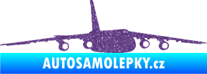 Samolepka Letadlo 015 pravá Ultra Metalic fialová