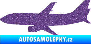 Samolepka Letadlo 019 levá Boeing 737 Ultra Metalic fialová