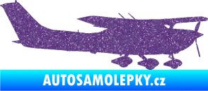 Samolepka Letadlo 021 pravá Cessna 182 Ultra Metalic fialová