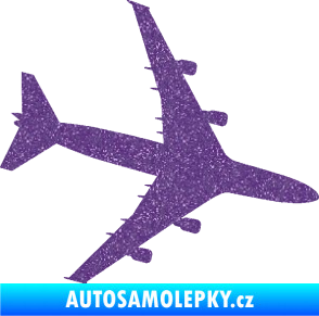 Samolepka letadlo 023 pravá Jumbo Jet Ultra Metalic fialová