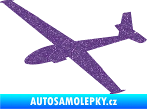 Samolepka Letadlo 025 levá kluzák Ultra Metalic fialová