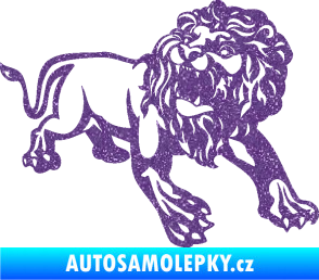 Samolepka Lev 006 pravá Ultra Metalic fialová