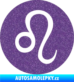 Samolepka Lev zvěrokruh 001 - horoskop Ultra Metalic fialová