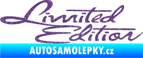 Samolepka Limited edition old Ultra Metalic fialová