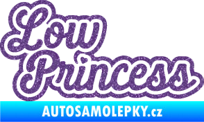 Samolepka Low princess nápis Ultra Metalic fialová