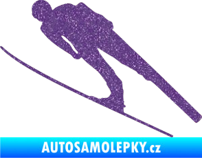 Samolepka Lyžař 016 levá Ultra Metalic fialová