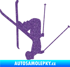 Samolepka Lyžař 023 pravá Ultra Metalic fialová