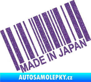 Samolepka Made in Japan 003 čárový kód Ultra Metalic fialová