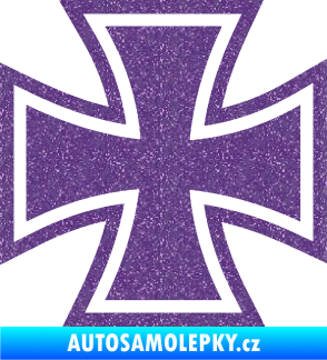 Samolepka Maltézský kříž 001 Ultra Metalic fialová