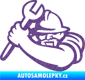 Samolepka Mechanik 001 levá Ultra Metalic fialová