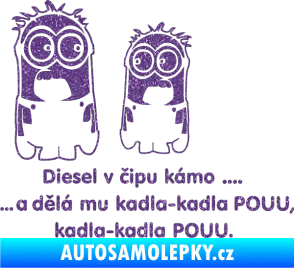 Samolepka Mimoňi Ultra Metalic fialová