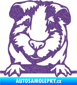 Samolepka Morče 004 levá Ultra Metalic fialová
