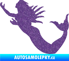 Samolepka Mořská panna levá siréna Ultra Metalic fialová