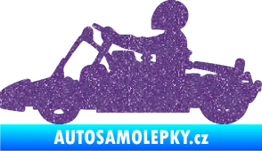 Samolepka Motokára 001 levá Ultra Metalic fialová