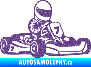 Samolepka Motokára 002 pravá Ultra Metalic fialová
