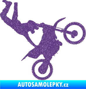 Samolepka Motorka 008 pravá motokros freestyle Ultra Metalic fialová