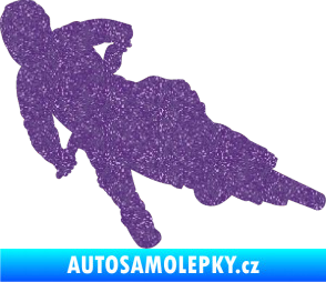 Samolepka Motorka 023 pravá motokros Ultra Metalic fialová