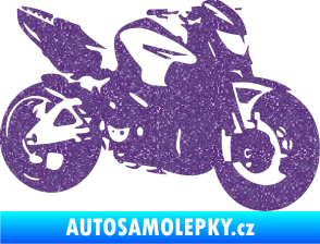 Samolepka Motorka 041 pravá road racing Ultra Metalic fialová