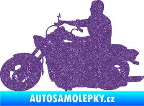 Samolepka Motorka 049 levá Ultra Metalic fialová
