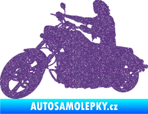 Samolepka Motorka 050 levá Ultra Metalic fialová