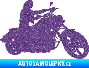 Samolepka Motorka 050 pravá Ultra Metalic fialová