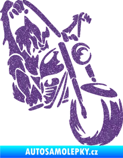 Samolepka Motorkář 015 pravá harley Ultra Metalic fialová