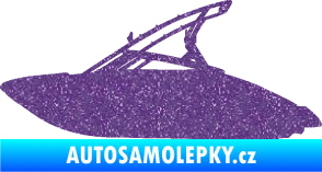 Samolepka Motorový člun 001 levá Ultra Metalic fialová
