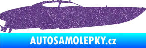Samolepka Motorový člun 002 pravá Ultra Metalic fialová
