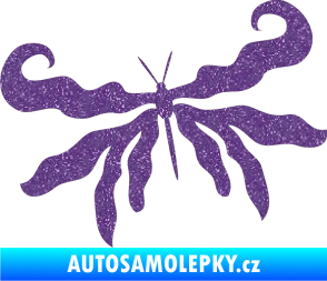 Samolepka Motýl 004 levá Ultra Metalic fialová