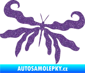 Samolepka Motýl 004 pravá Ultra Metalic fialová