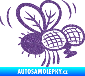 Samolepka Moucha 002 pravá Ultra Metalic fialová