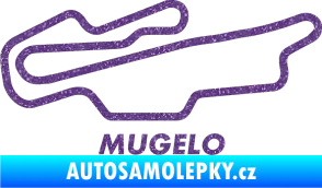 Samolepka Okruh Mugelo Ultra Metalic fialová