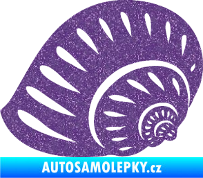 Samolepka Mušle 004 levá ulita Ultra Metalic fialová