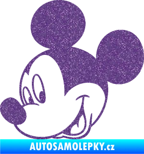 Samolepka Myšák Mickey 001 levá Ultra Metalic fialová