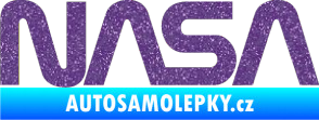 Samolepka NASA nápis Ultra Metalic fialová